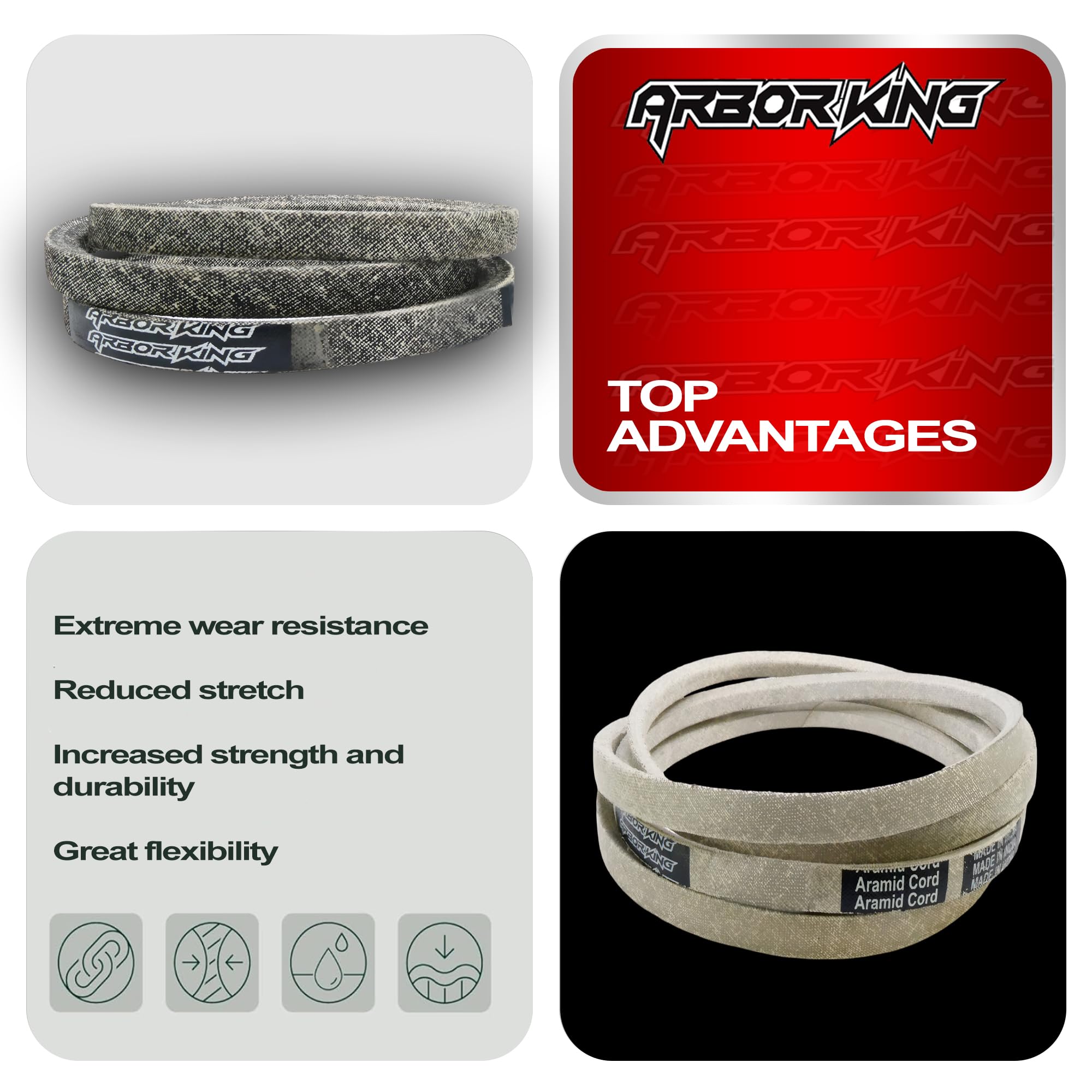 Amazon.com: Arbor King Engine to Deck Belt B81 Compatible